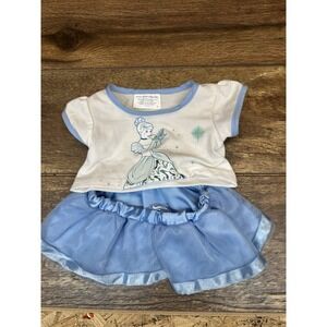 Build A‎ Bear/ Disney Cinderella Shirt & Skirt Outfit 2016. Sold As Is